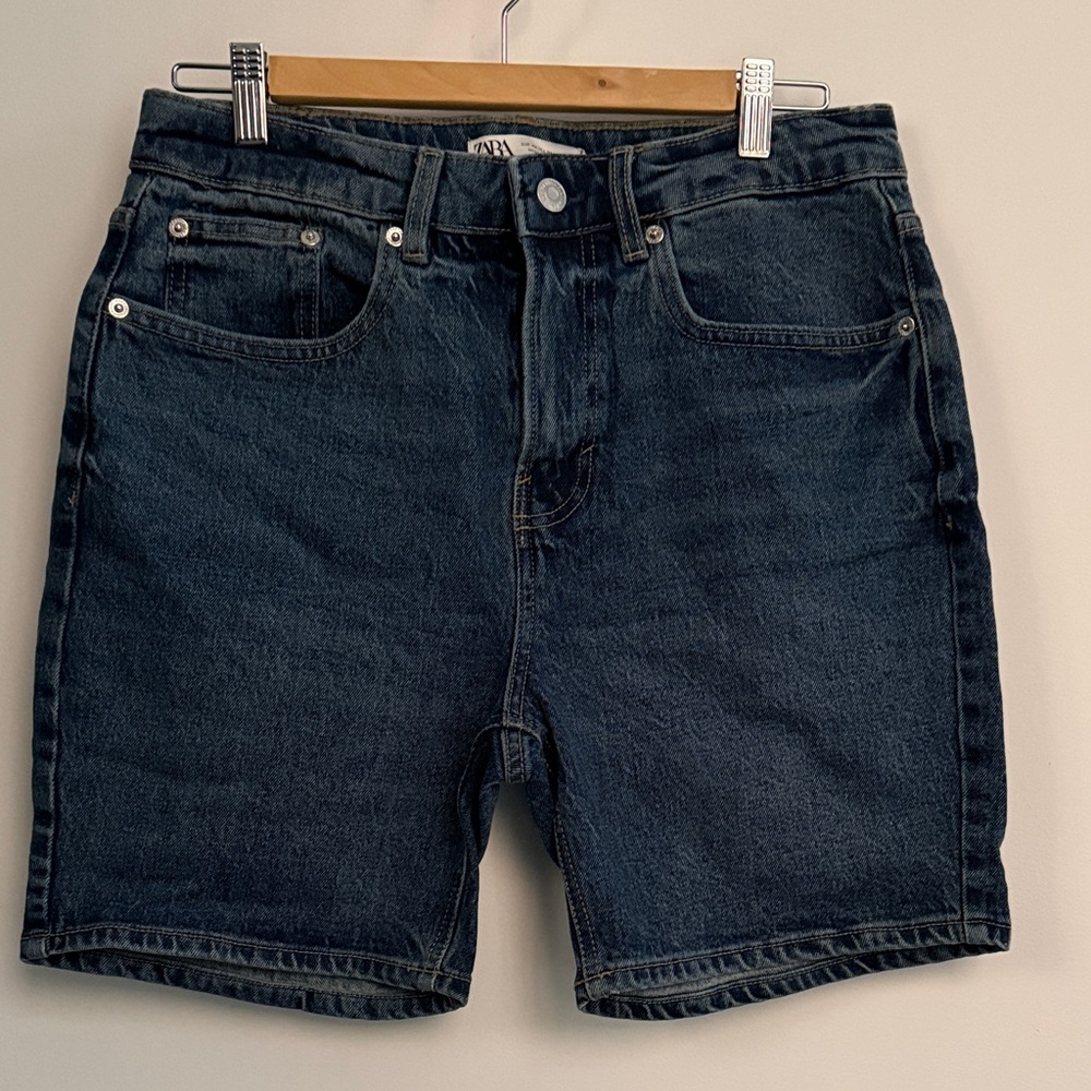 Zara Dark Blue Jean Shorts for Men